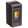 Estufa de pellet canalizable 14kW gris Stove