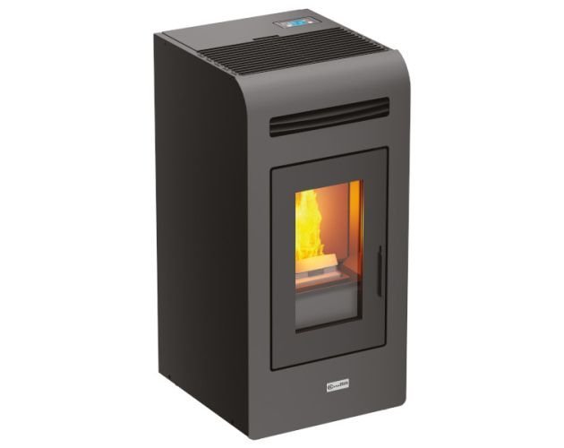 Estufa de pellet canalizable 14kW gris Stove