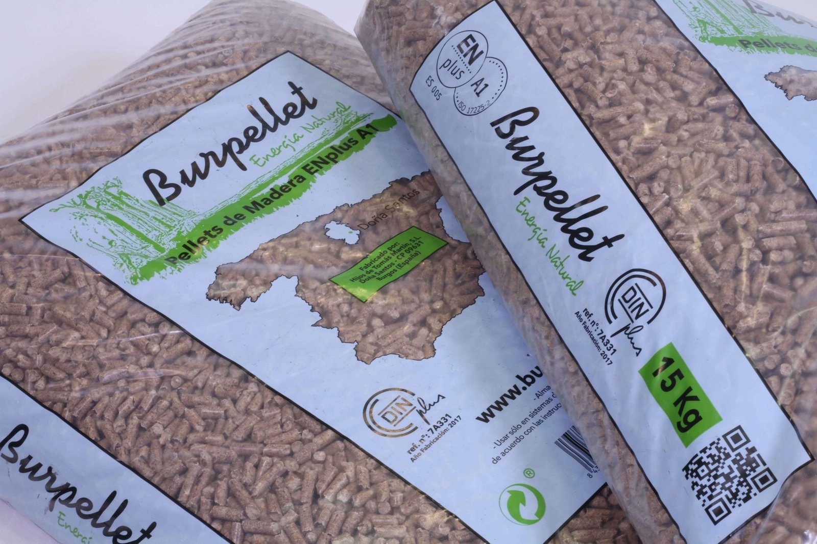 Pellets Burpellet – Palet 77 Sacos (EN+A1 / PEFC) - Imagen 2