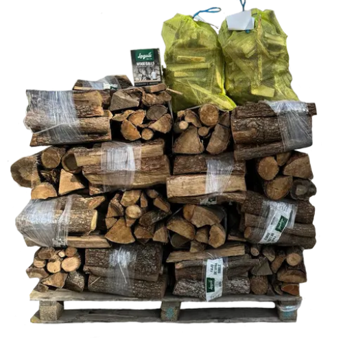 Palet de Lena de Roble Macizo – 340 kg | Alto Poder Calorico