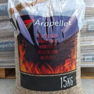 Alternative view of Pellets de Madera Arapellet – Palet 77 Sacos (Doble certificacion (calidad y sostenibilidad))