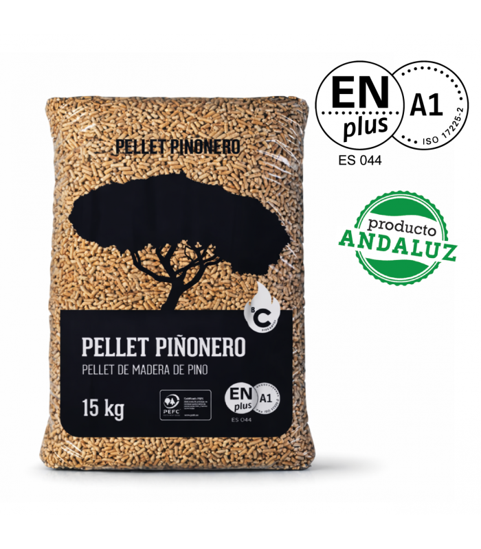 Pellet Premium Pinonero ENplus A1 – Palet 42 Sacos